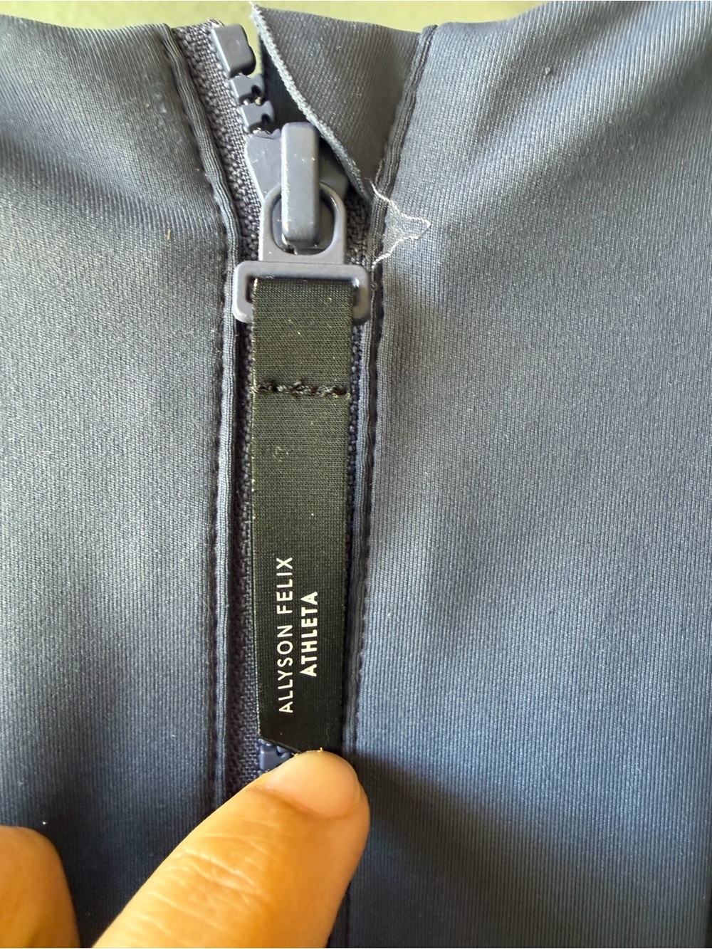 Athleta Slate Blue Allyson Felix bodysuit - Picture 5 of 8